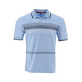 Poloshirt 1492 de Mangas Cortas con Rayas para Caballeros