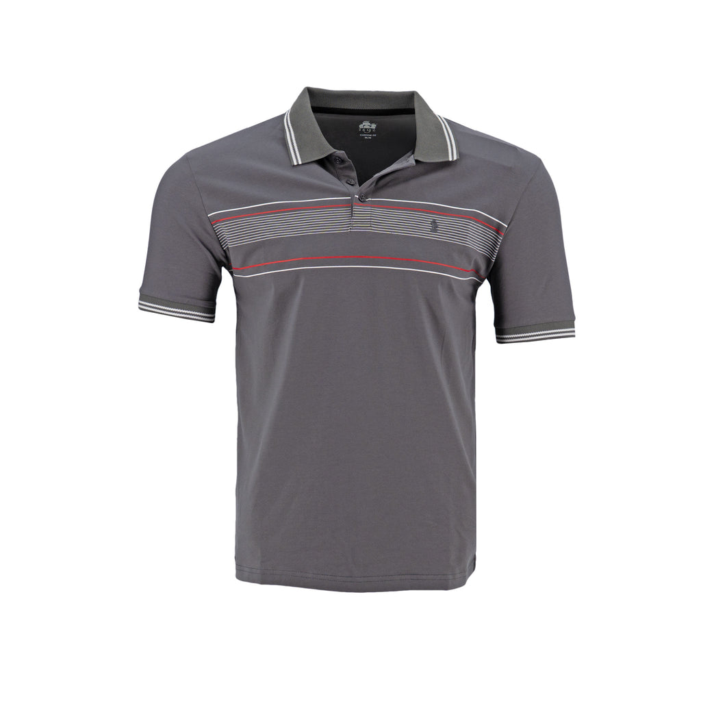 Poloshirt 1492 de Rayas con Mangas Cortas para Caballeros