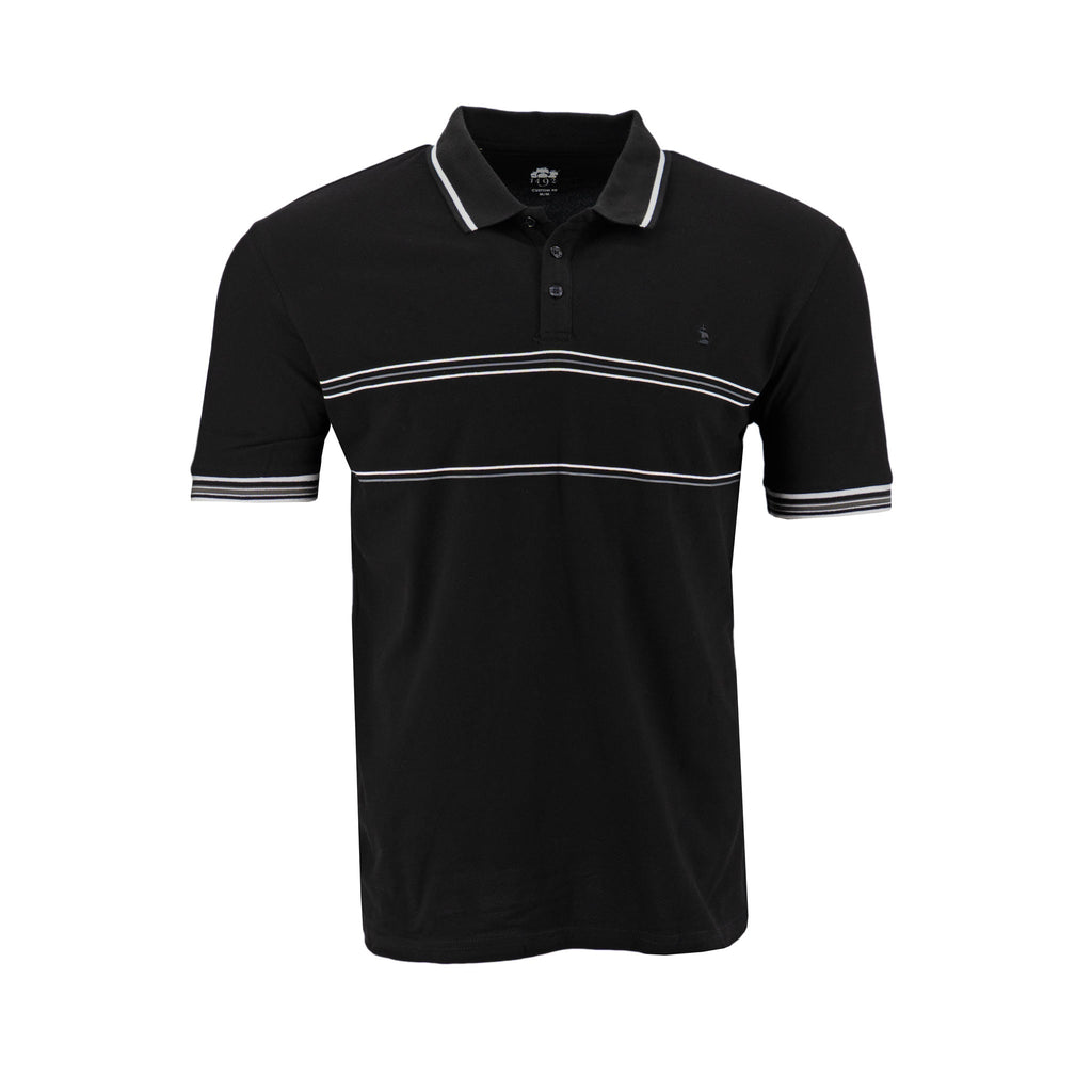 Polo 1492 de Mangas Cortas con Rayas para Caballeros