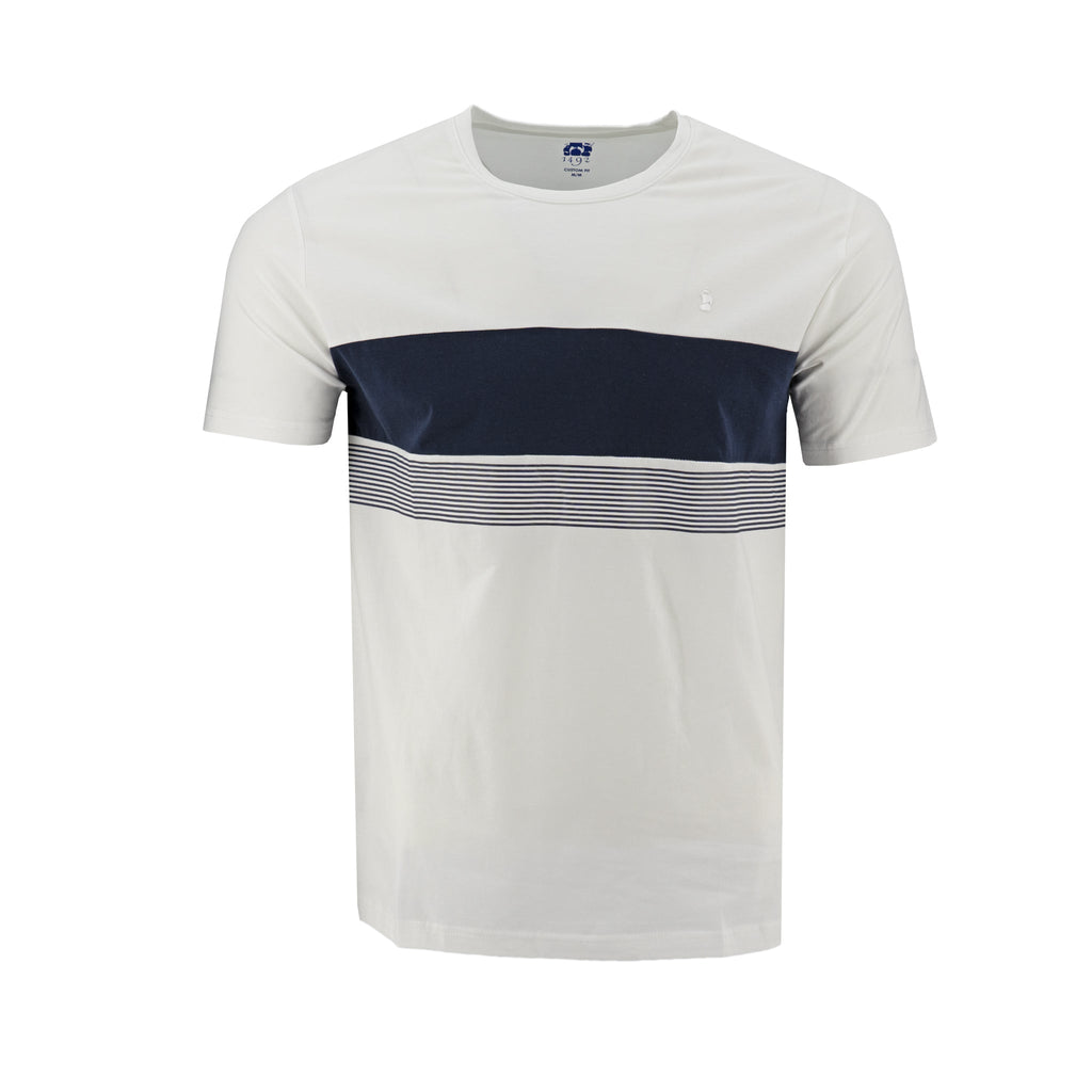 Camiseta 1492 de Mangas Cortas con Rayas para Caballeros