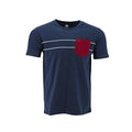 Camiseta 1492 de Mangas Cortas con Rayas y Bolsillo para Caballeros