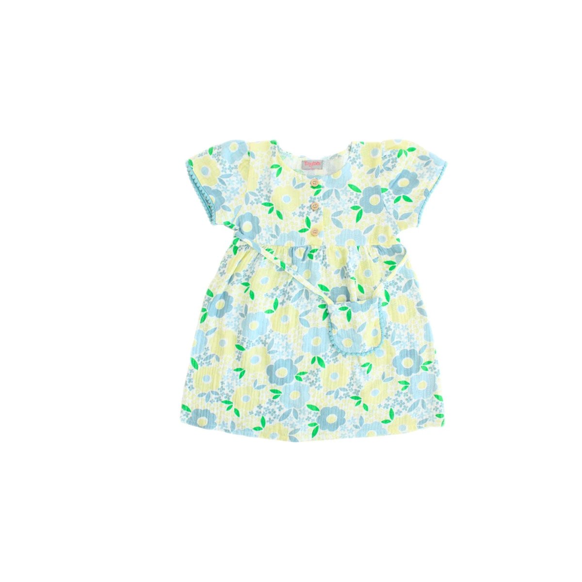 Vestido Tiny Tots Mangas Cortas Estampado Para Niñas by Tiny Tots
