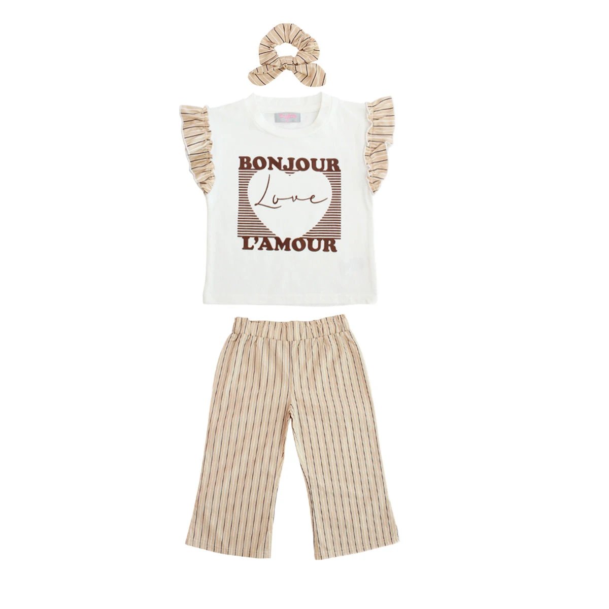 Conjunto Tiny Tots Mangas Cortas Estampado 3 Piezas Para Niñas by Tiny Tots