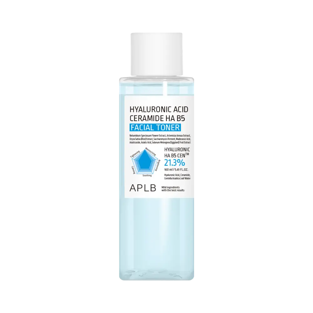 Tónico Facial Hidratante Intenso APLB Hyaluronic Acid Ceramide HA B5 Toner 160ml