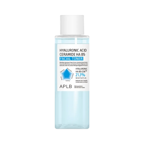 Tónico Facial Hidratante Intenso APLB Hyaluronic Acid Ceramide HA B5 Toner 160ml