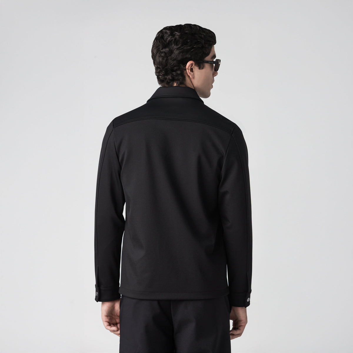Overshirt men, color/material negro, marca Monastery – vista 6