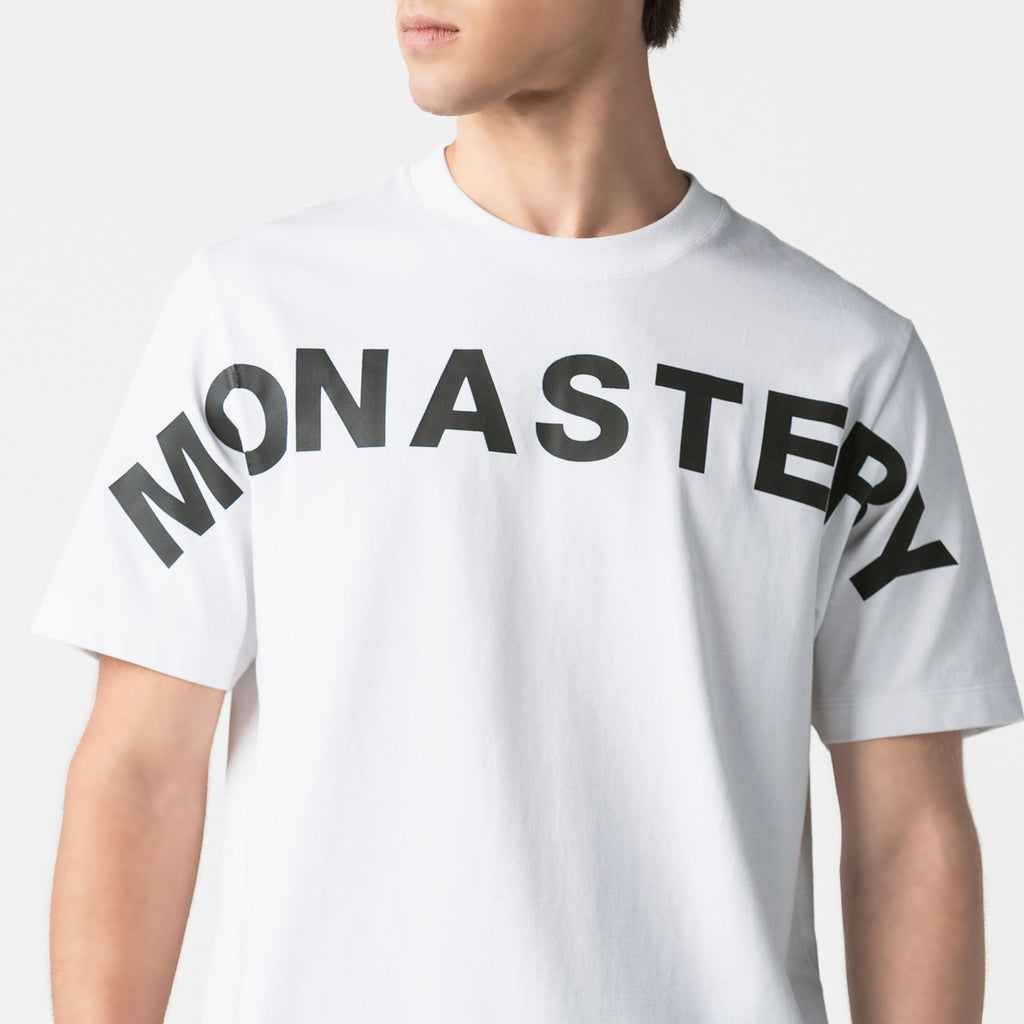 T-shirt men, color/material blanco, marca Monastery – vista 3