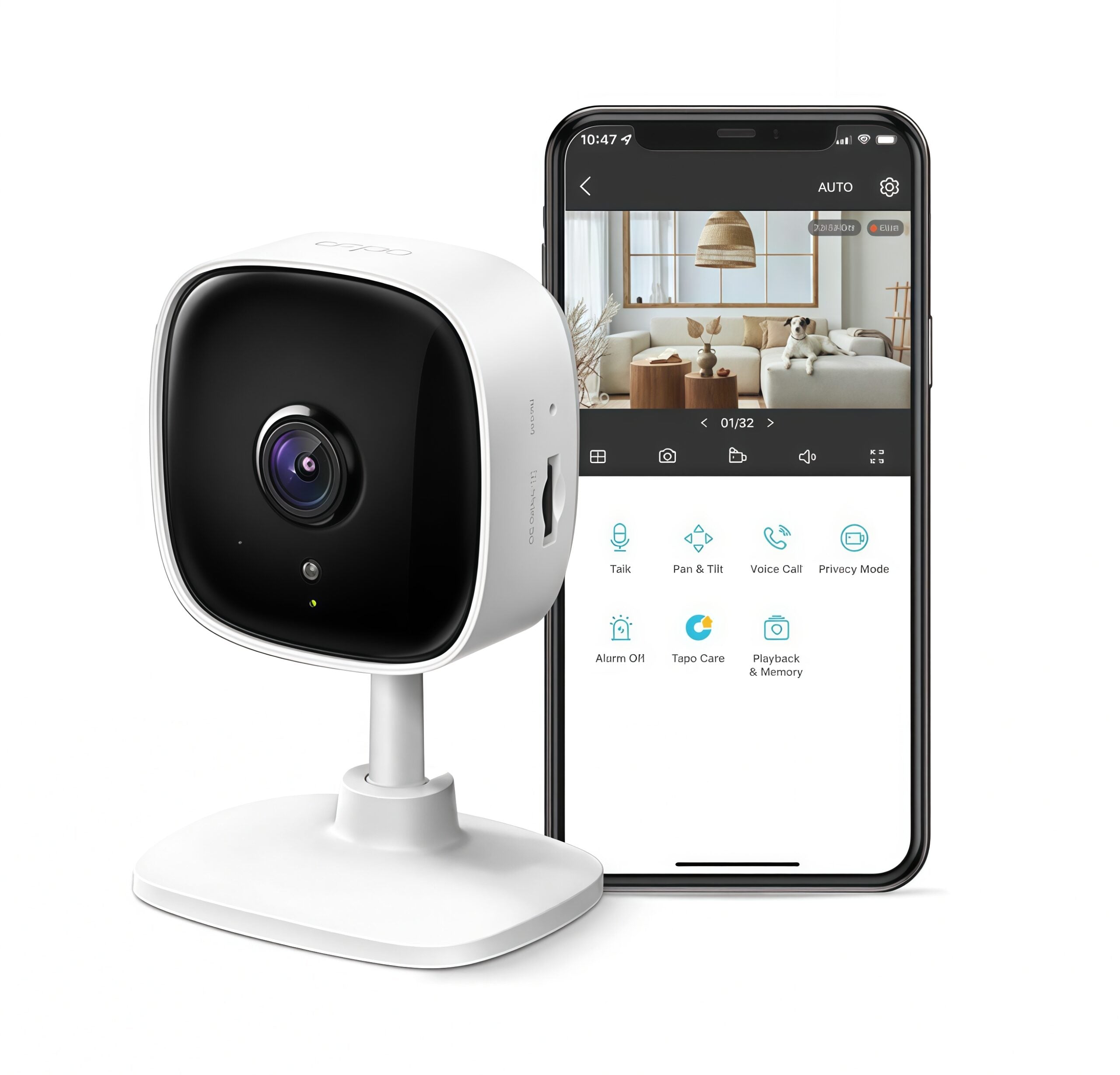 Cámara Interior Tapo – TP-Link 2K Con Detección Inteligente y Audio Bidireccional (2PCS)