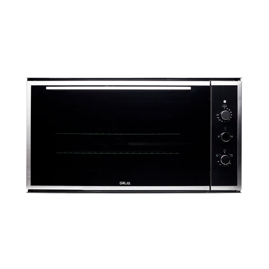 Horno a Gas Gas DRIJA Vidrio Templado Acero Inoxidable Negro AMERICA 90 GAS