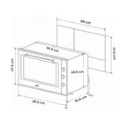 Horno a Gas Gas DRIJA Vidrio Templado Acero Inoxidable Negro AMERICA 90 GAS