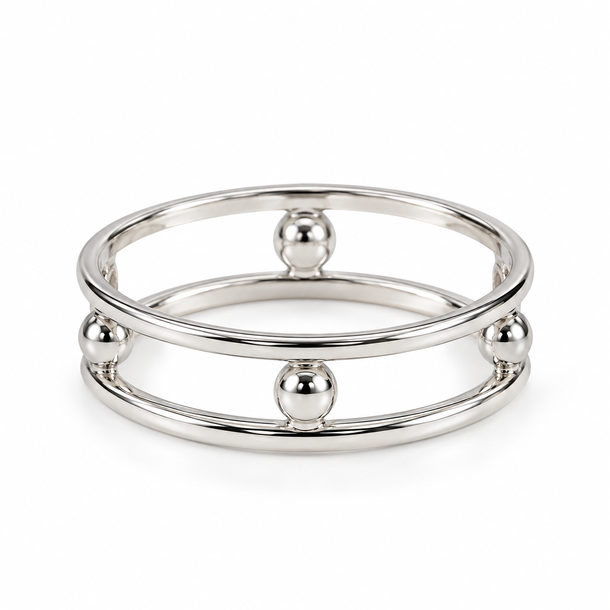 Anillo de plata 925 con piedras negras.