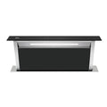 Extractor de Grasa Empotrable DRIJA LED Vidrio Templado Acero Inoxidable Negro ARCO ISLA 90