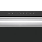 Extractor de Grasa Empotrable DRIJA LED Vidrio Templado Acero Inoxidable Negro ARCO ISLA 90