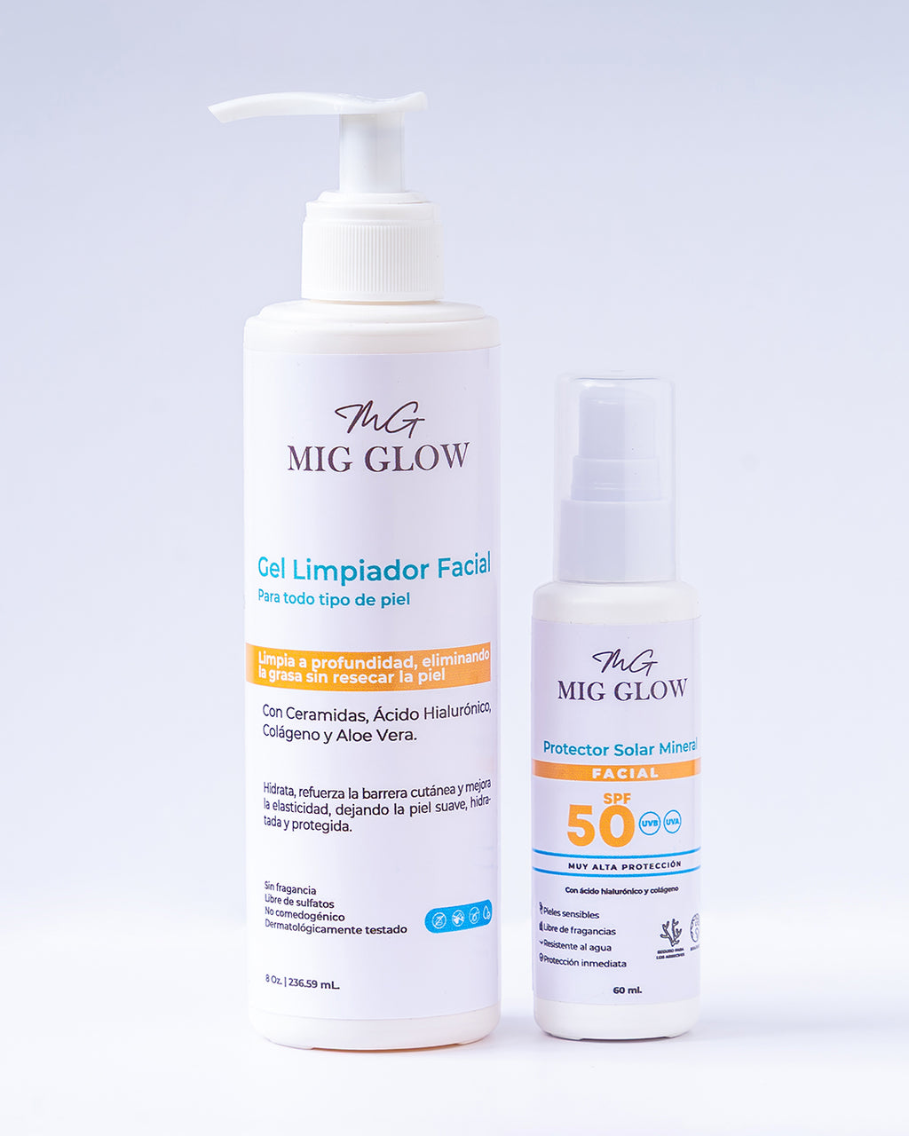 Combo Protector Facial Mas Gel Limpiador