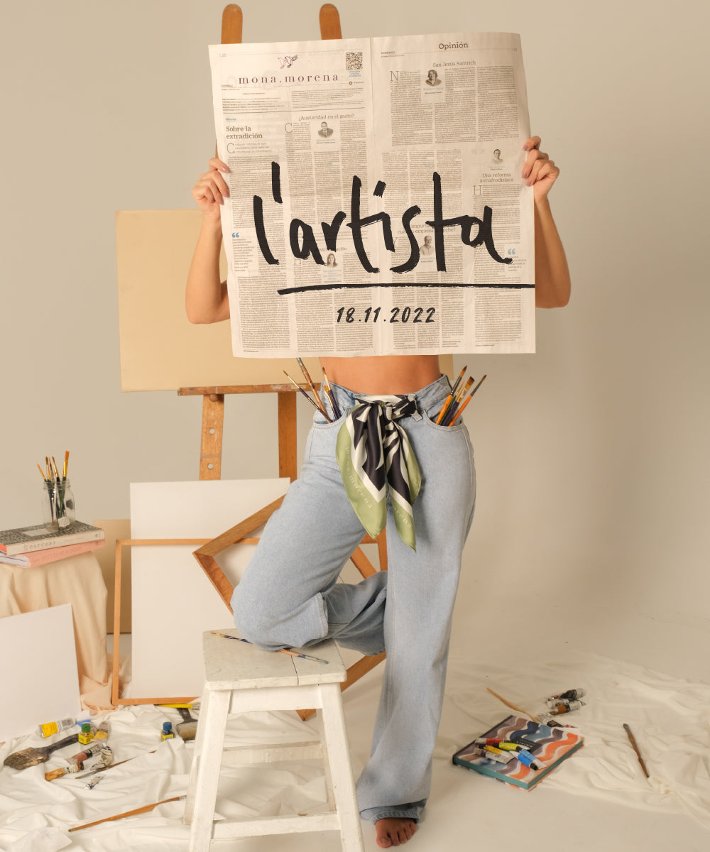 Pañoleta 70x70 Herbarium