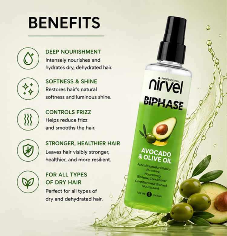 NIRVEL BIPHASE AVOCADO / OLIVE OIL