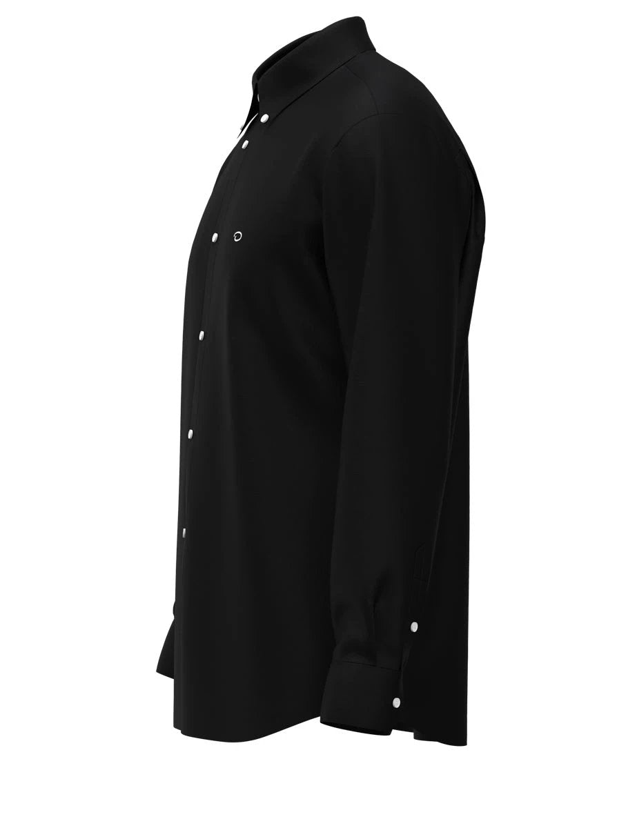 Camisa Oscar De La Renta Mangas Largas Lisa P/ Caballeros B2102WVN900-BLK by Oscar De La Renta