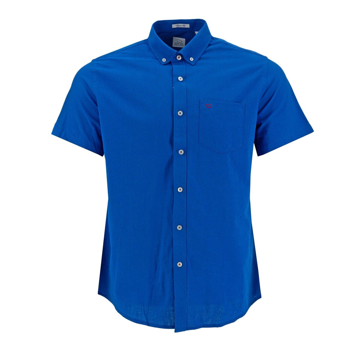 Camisa Oscar De La Renta Mangas Cortas Lisa Para Caballeros by Oscar De La Renta