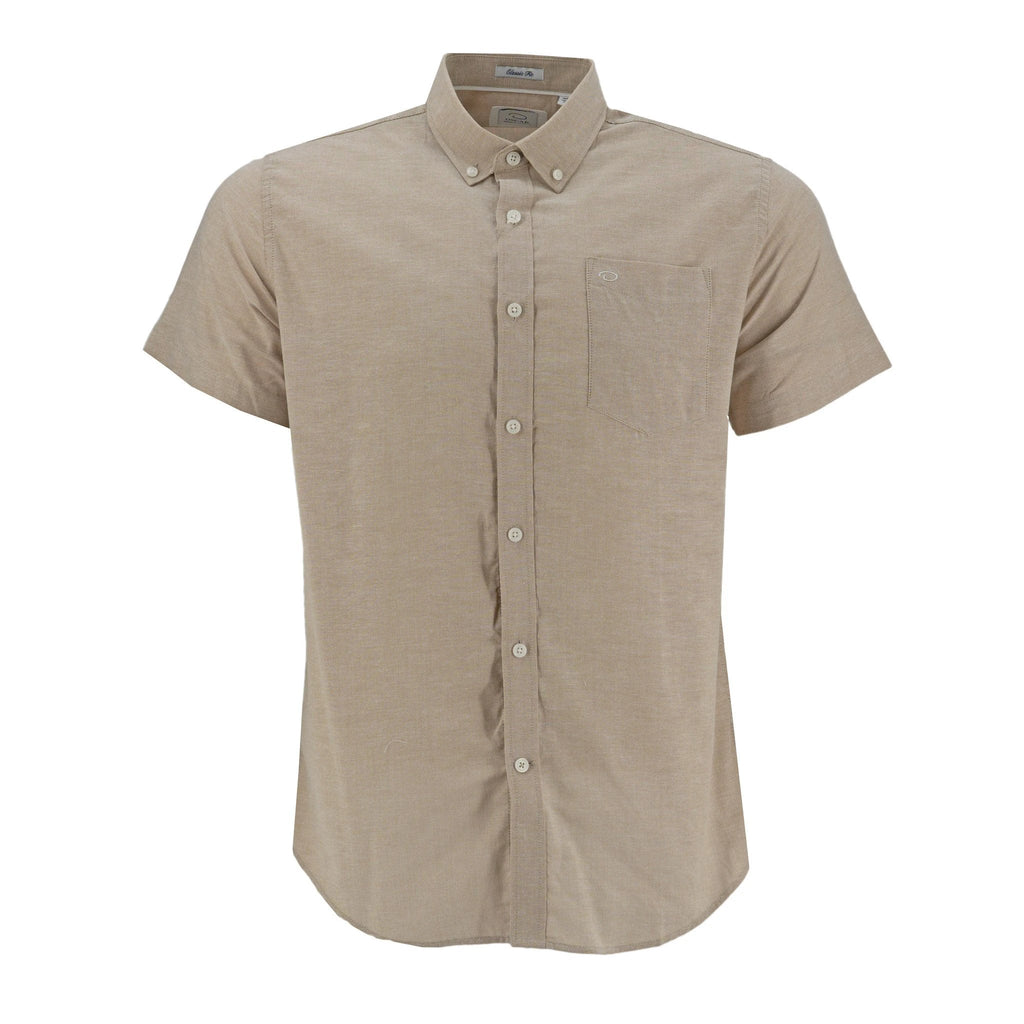 Camisa Oscar De La Renta Mangas Cortas Lisa Para Caballeros by Oscar De La Renta