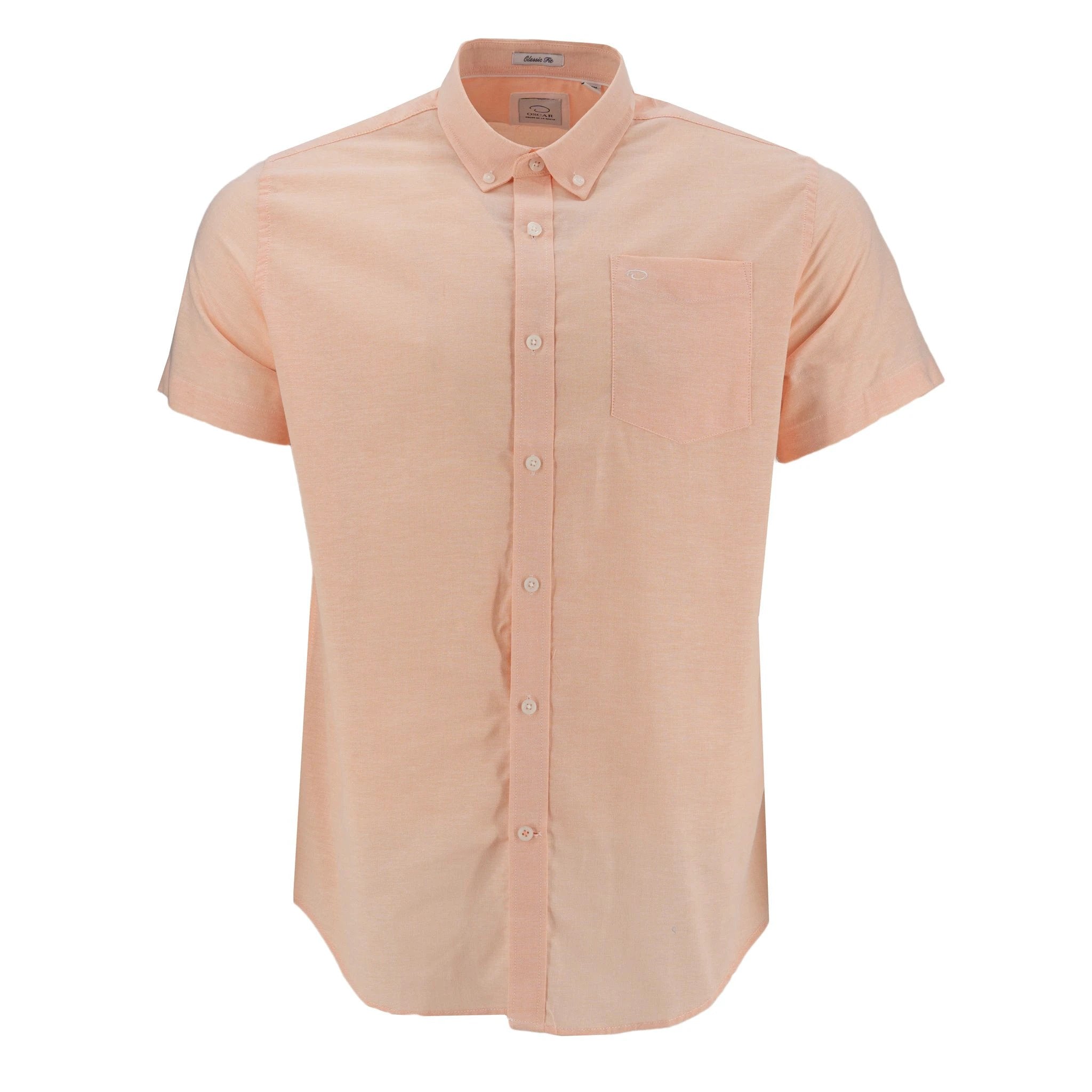 Camisa Oscar De La Renta Mangas Cortas Lisa Para Caballeros by Oscar De La Renta