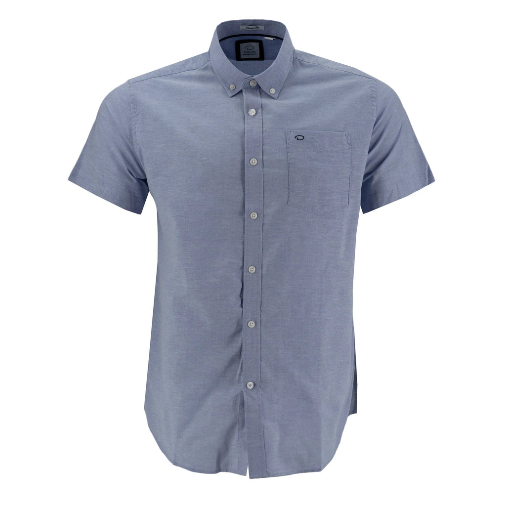 Camisa Oscar De La Renta Mangas Cortas Lisa Para Caballeros by Oscar De La Renta