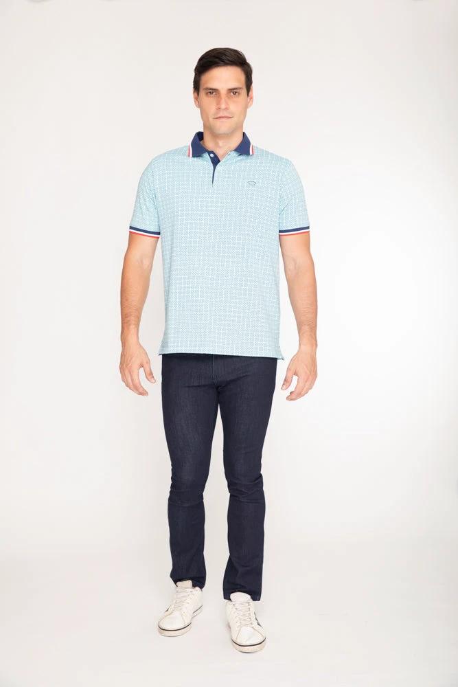 Poloshirt Oscar De La Renta Mangas Cortas Estampado Para Caballeros by Oscar De La Renta