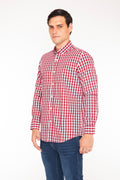 Camisa Oscar de La Renta Mangas Largas Cuadros para Caballeros