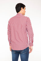 Camisa Oscar de La Renta Mangas Largas Cuadros para Caballeros