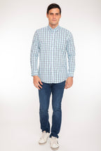 Camisa Oscar de La Renta Mangas Largas Cuadros para Caballeros
