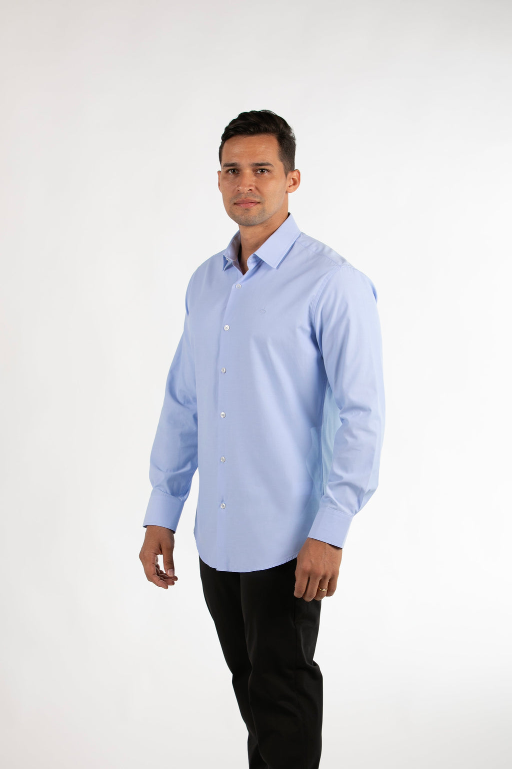 Camisa Oscar de La Renta Mangas Largas Lisa para Caballeros