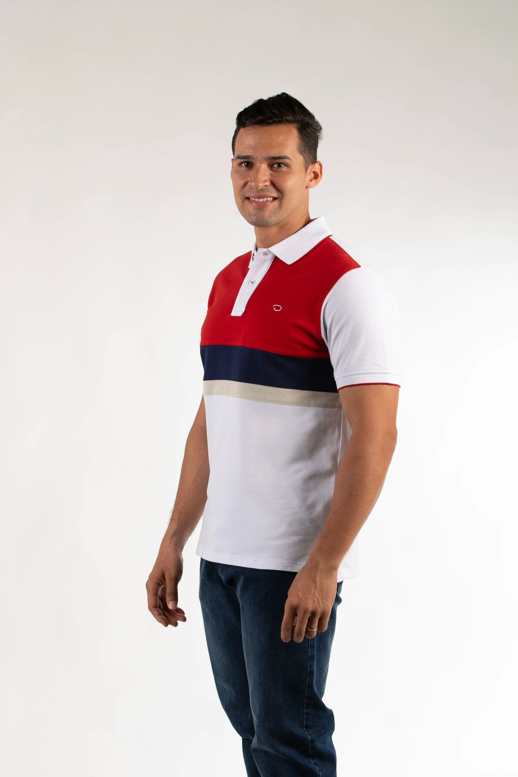 Poloshirt Oscar De La Renta Mangas Cortas Combinado Para Caballeros by Oscar De La Renta