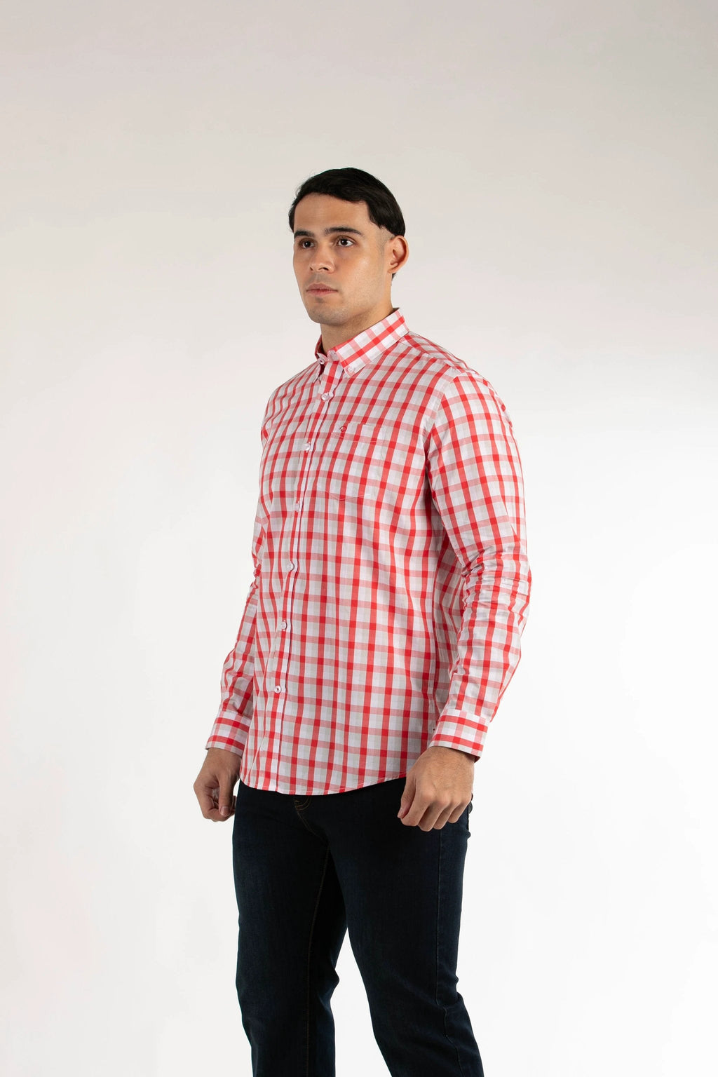 Camisa Oscar De La Renta Mangas Largas Cuadros Para Caballeros by Oscar De La Renta