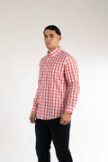 Camisa Oscar De La Renta Mangas Largas Cuadros Para Caballeros by Oscar De La Renta