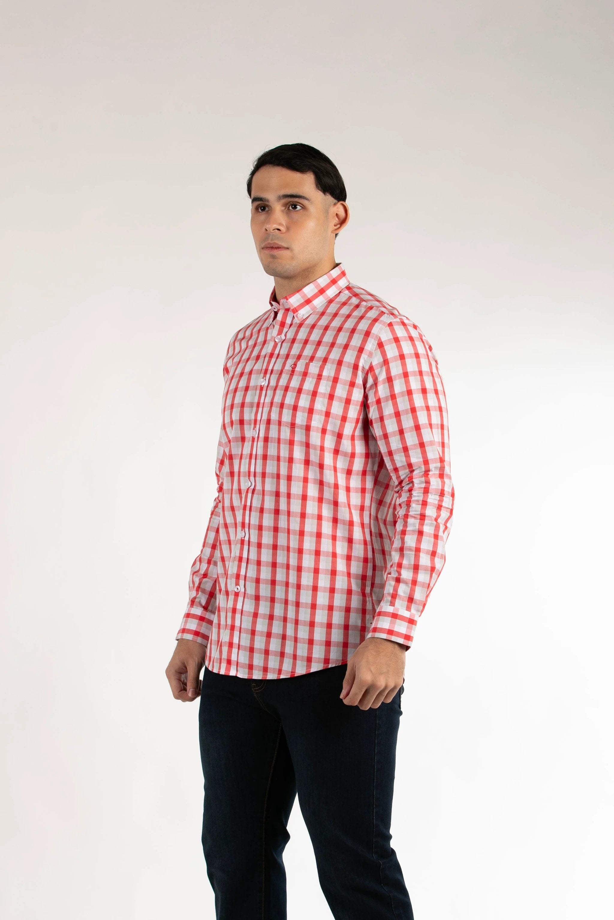 Camisa Oscar De La Renta Mangas Largas Cuadros Para Caballeros by Oscar De La Renta