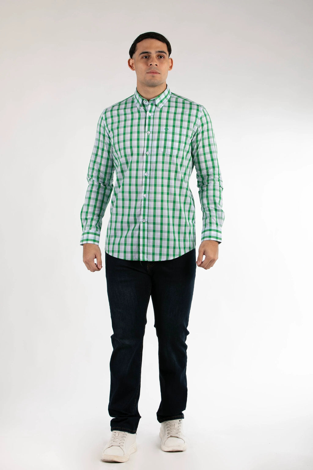 Camisa Oscar De La Renta Mangas Largas Cuadros Para Caballeros by Oscar De La Renta