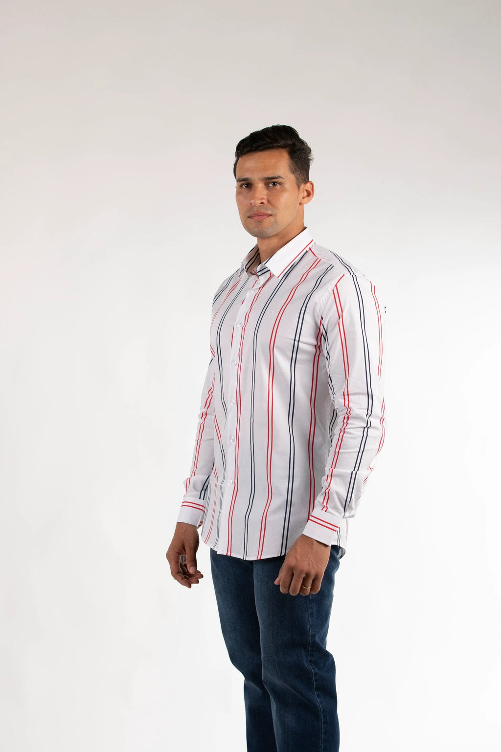 Camisa Oscar De La Renta Mangas Largas Rayas Para Caballeros by Oscar De La Renta