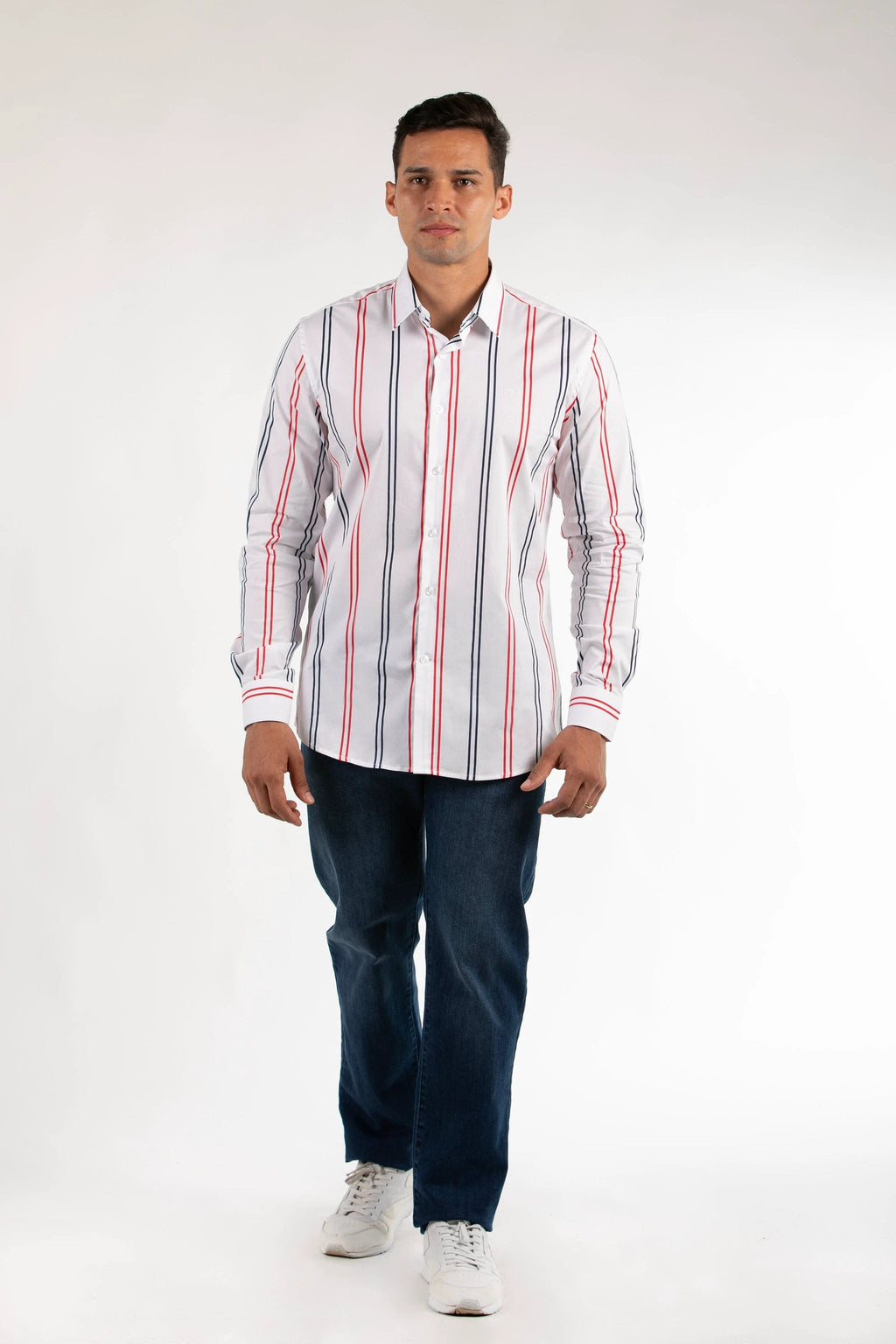 Camisa Oscar De La Renta Mangas Largas Rayas Para Caballeros by Oscar De La Renta