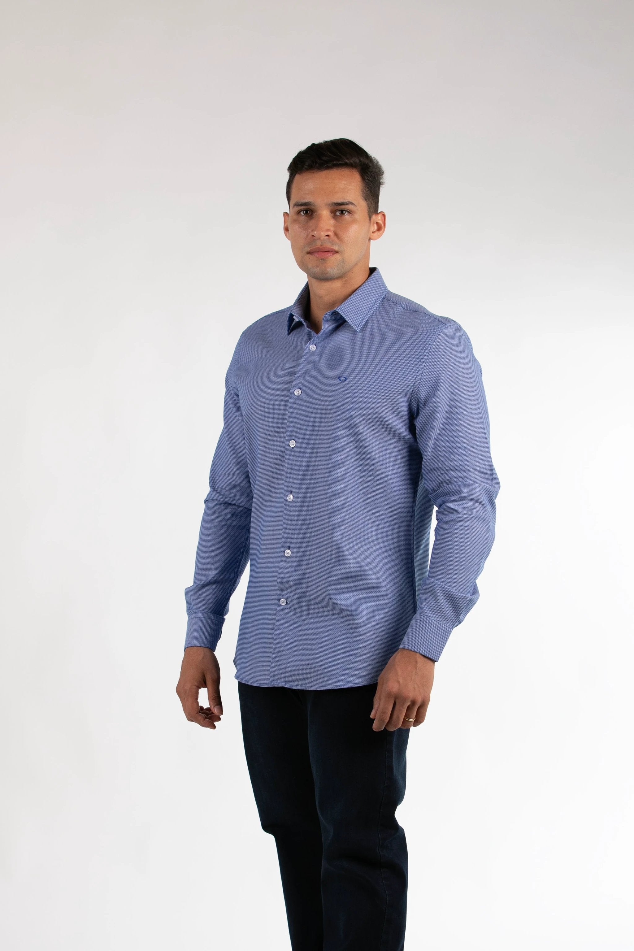 Camisa Oscar De La Renta Mangas Largas Estampada Para Caballeros by Oscar De La Renta