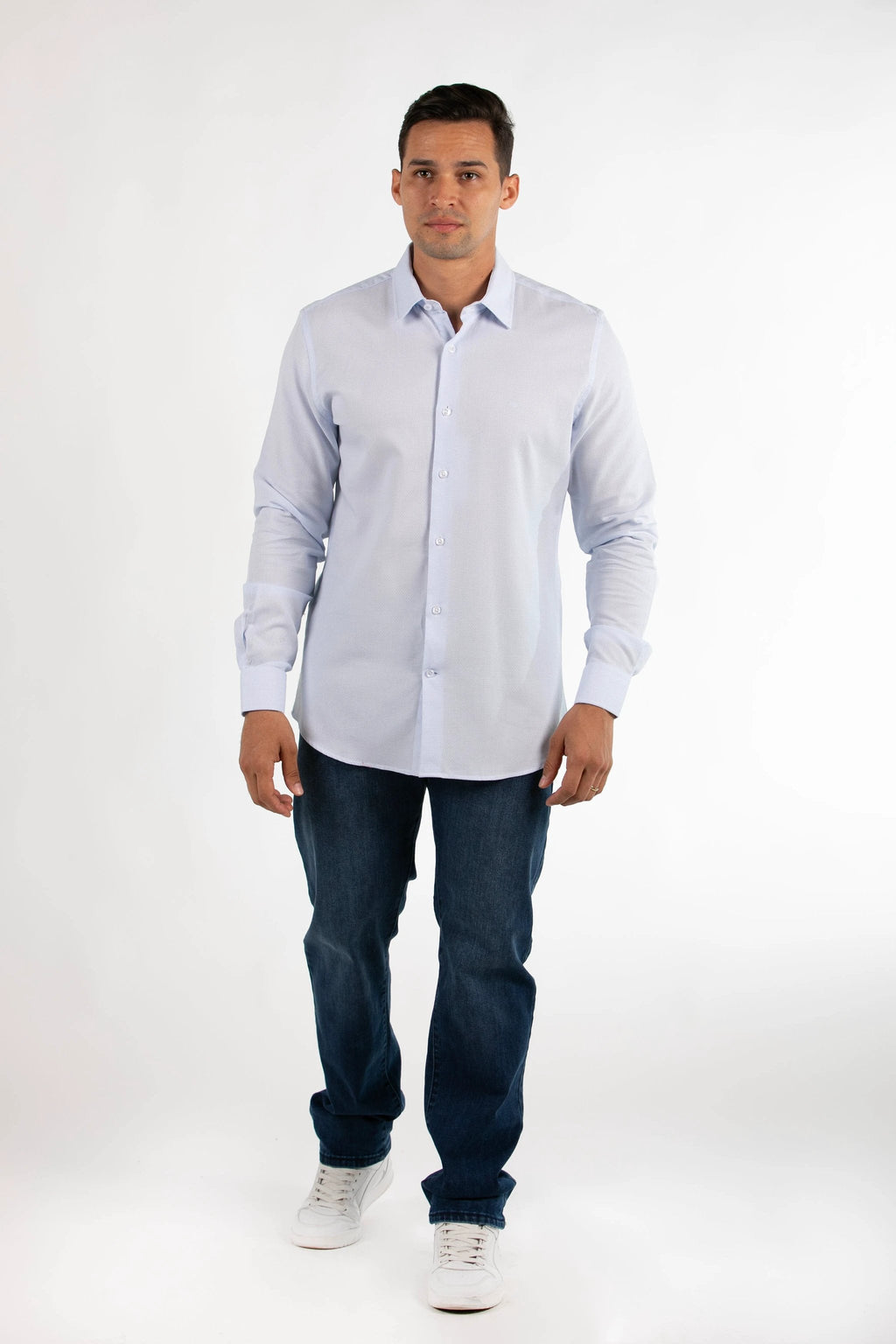 Camisa Oscar De La Renta Mangas Largas Estampada Para Caballeros by Oscar De La Renta