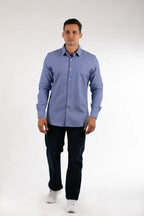 Camisa Oscar De La Renta Mangas Largas Estampada Para Caballeros by Oscar De La Renta
