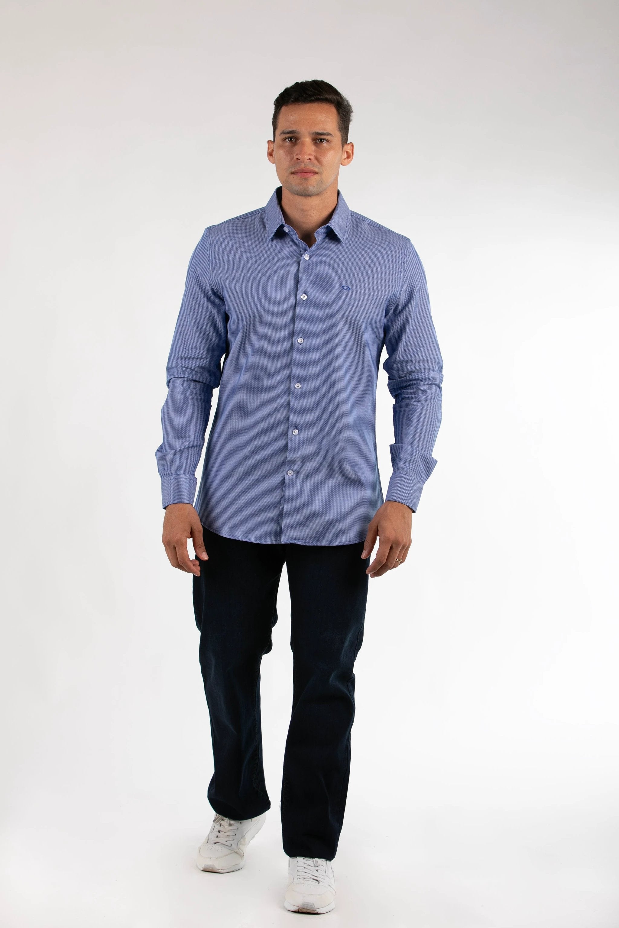 Camisa Oscar De La Renta Mangas Largas Estampada Para Caballeros by Oscar De La Renta