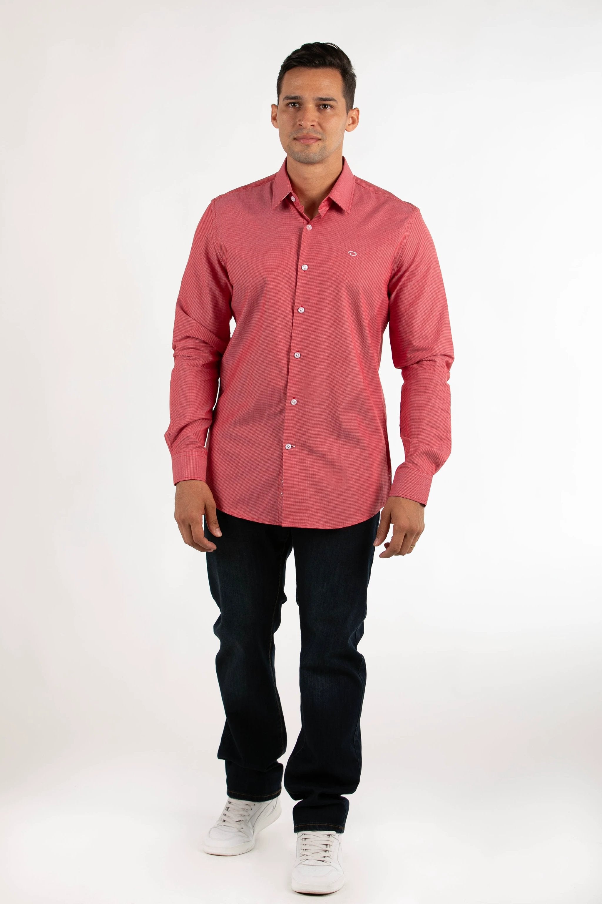 Camisa Oscar De La Renta Mangas Largas Cuadros Para Caballeros by Oscar De La Renta