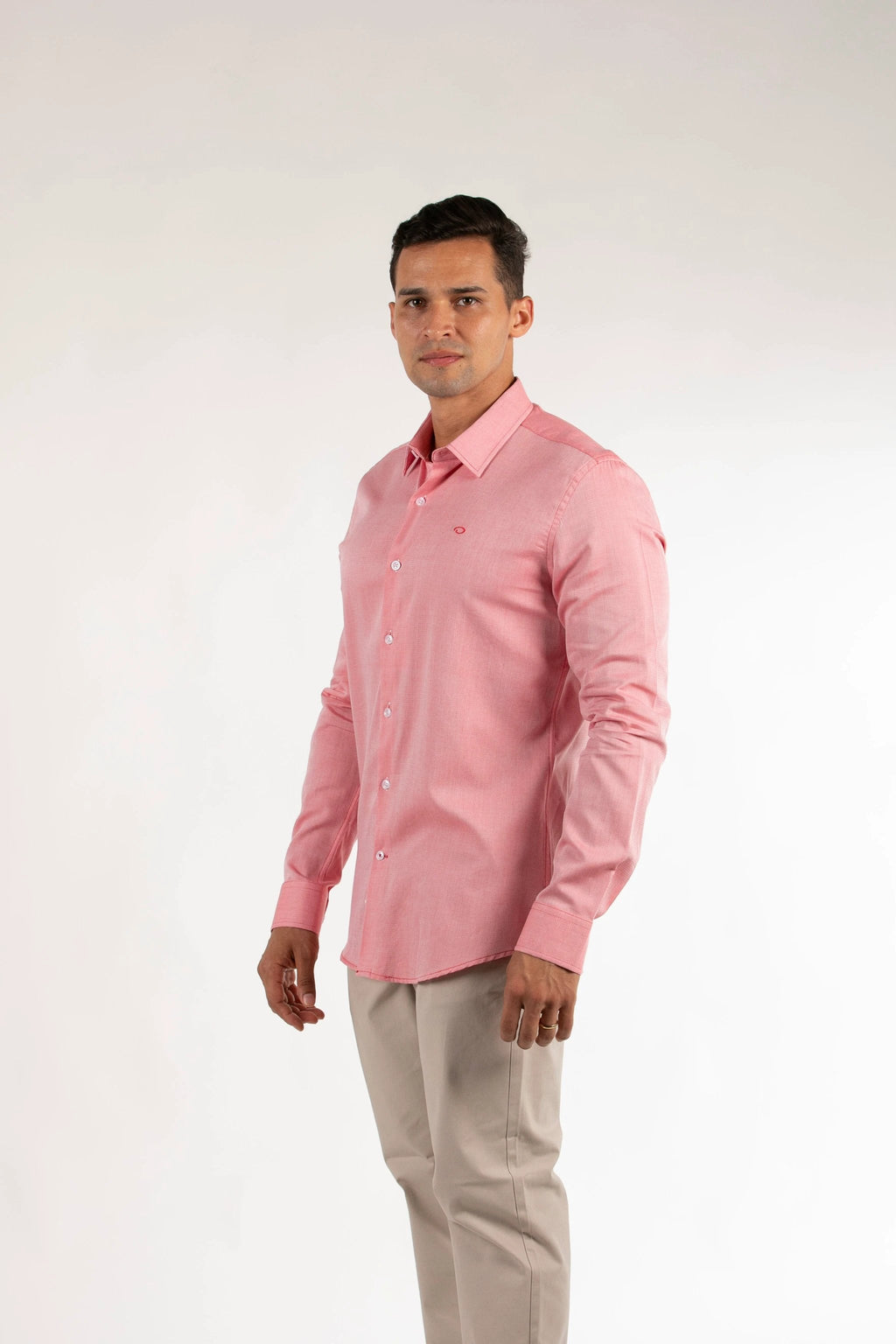 Camisa Oscar De La Renta Mangas Largas Lisa Para Caballeros by Oscar De La Renta
