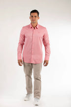 Camisa Oscar De La Renta Mangas Largas Lisa Para Caballeros by Oscar De La Renta