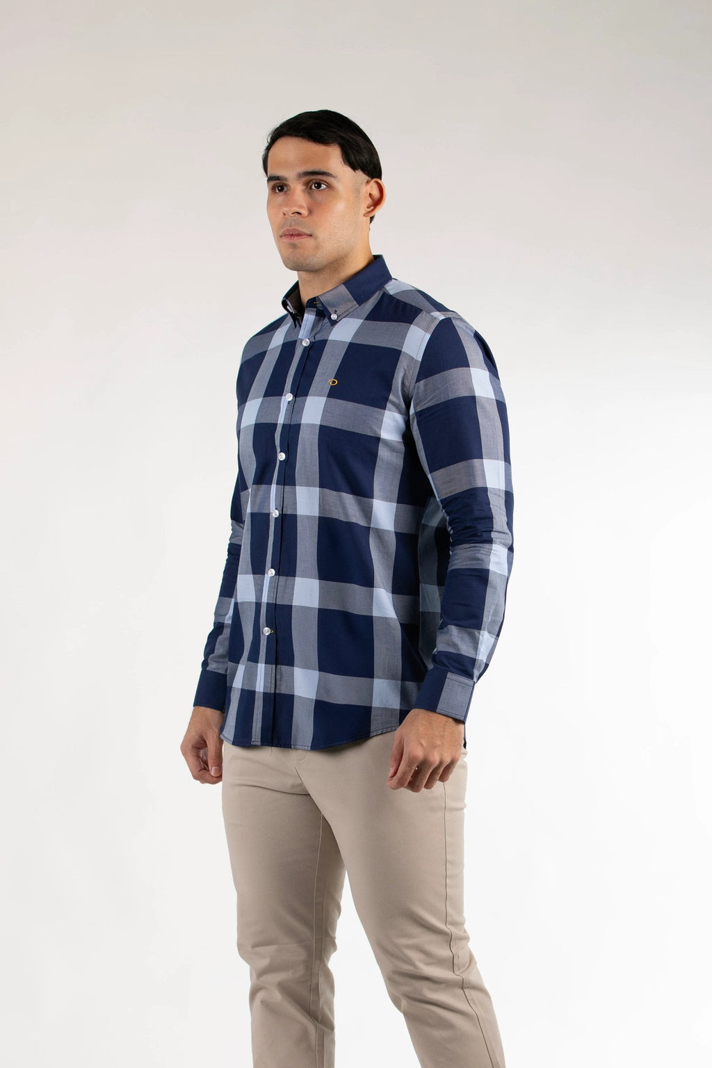 Camisa Oscar De La Renta Mangas Largas Cuadros Para Caballeros by Oscar De La Renta