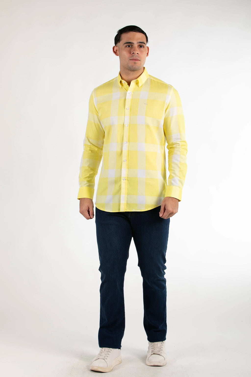 Camisa Oscar De La Renta Mangas Largas Cuadros Para Caballeros by Oscar De La Renta