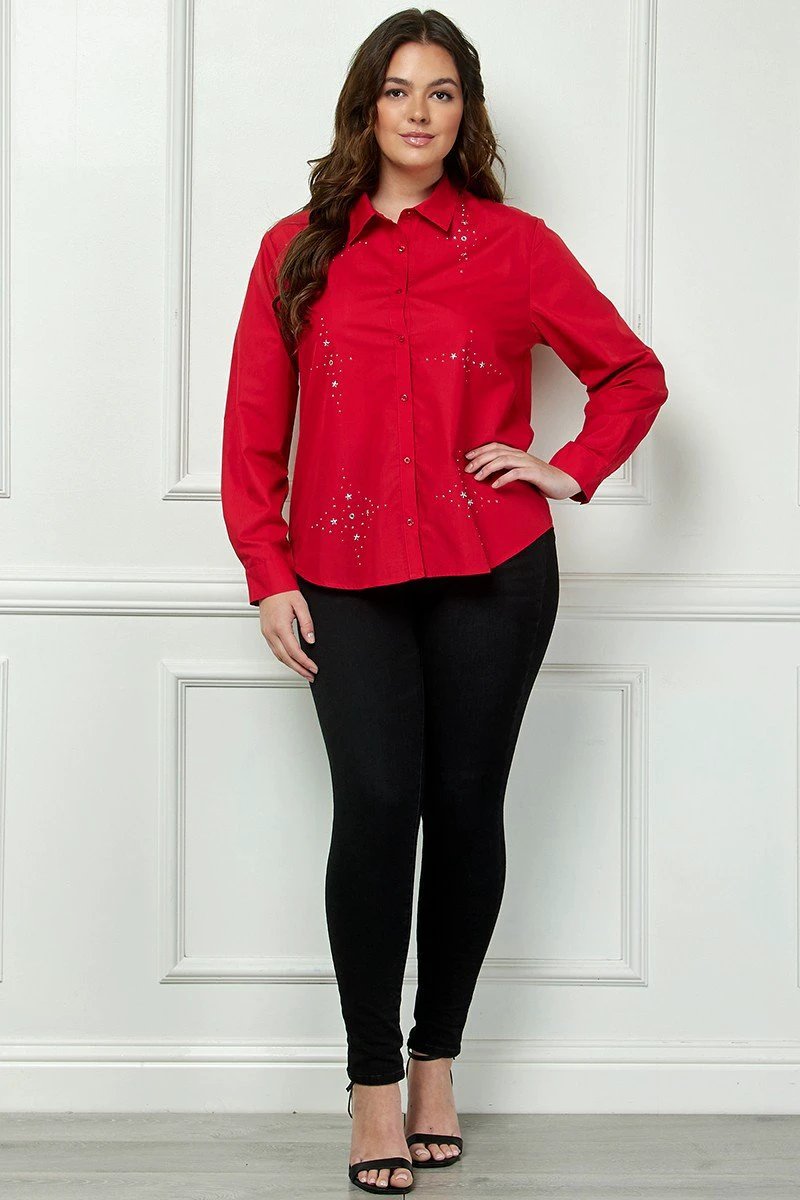 Blusa Available Mangas Largas Estampada Para Damas by Available