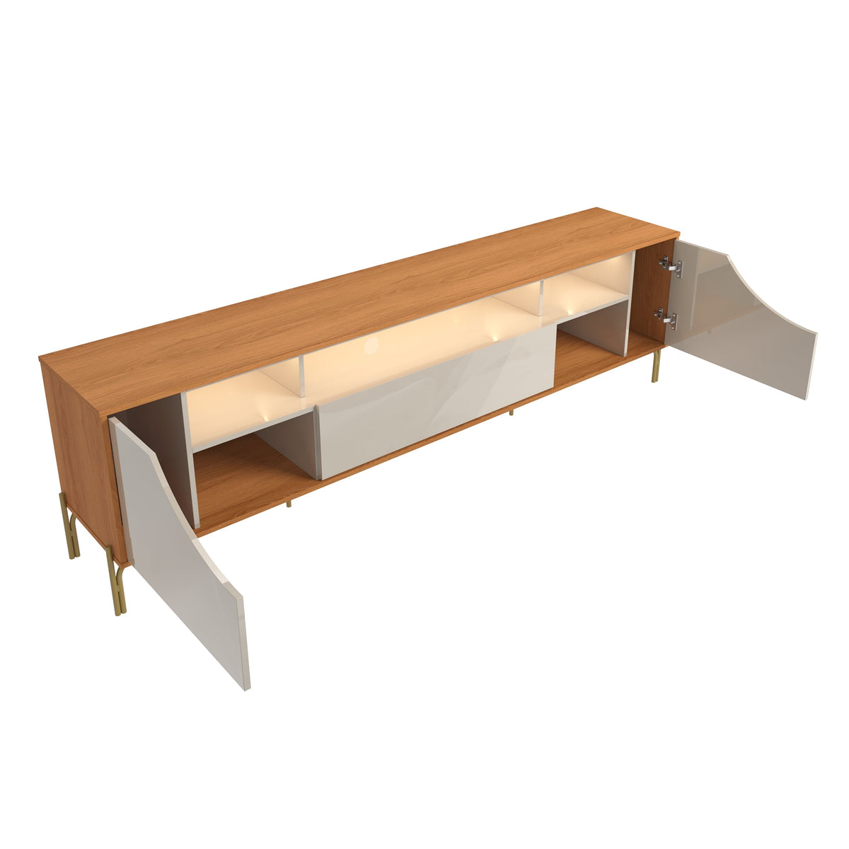 MUEBLE TV ALBI JEQUITIBA/OFF WHITE