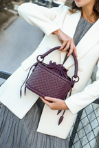 Basket Bucket, Burgundy