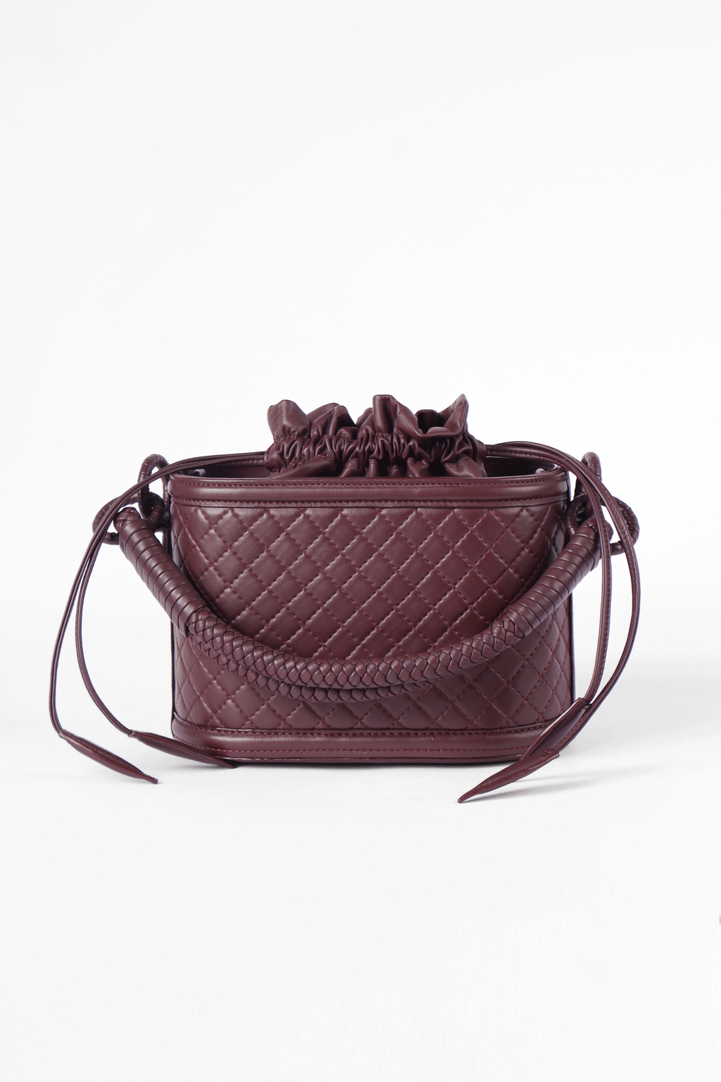 Basket Bucket, Burgundy